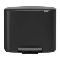 Brabantia Bo Pedaalemmer 11 + 23 L - Zwart - thumbnail