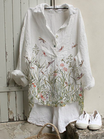 Long Sleeve Floral Blouse