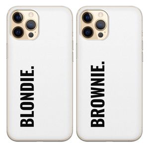 Siliconen best friends hoesjes - Blondie & brownie