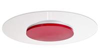 Deko-Light | LED-plafondlamp, LED Verlichting, LED Lampjes, Plafondlamp Binnen Dimbaar 360° Licht | Zaniah Rood 18W