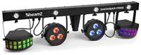BeamZ Showbar FREE - T-bar met 2x PAR spot, 2x Derby en LED stroboscoop - Complete lichtshow