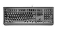CHERRY KC 1068, Spaanse indeling (QWERTY), gemakkelijk te desinfecteren, waterdicht bedraad toetsenbord, fluisterstille toetsaanslag, Zwart