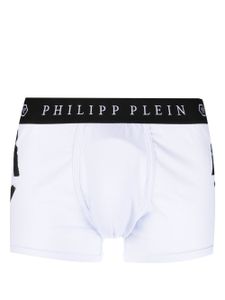 Philipp Plein boxer à logo imprimé - Blanc