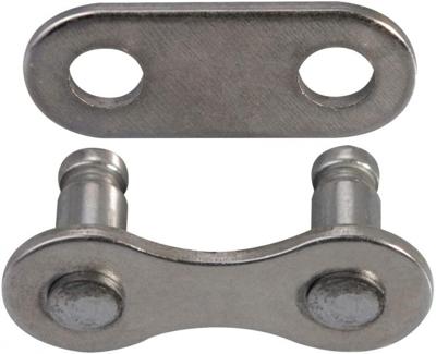 KMC verbindingsschakel Snap-on smal 3/32 staal zilver 2 stuks KMC verbindingsschakel Snap-on smal 3/32 staal zilver 2 stuks