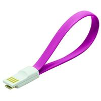 LogiLink Magneet USB 2.0 naar Micro-USB-kabel roze