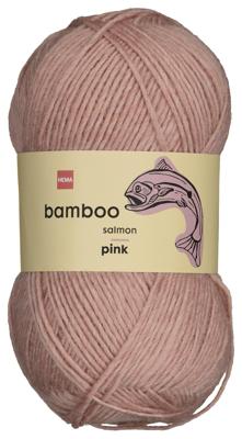 HEMA Garen Wol Bamboe 100gram Roze (nude)