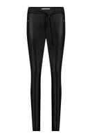 Studio Anneloes - Zwart Margot leather trousers - Maat XXL