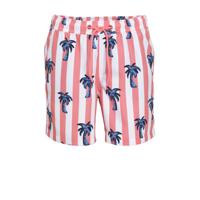 Björn Borg gestreepte zwemshort Kenny koraalrood/ecru
