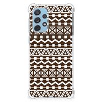 Samsung Galaxy A73 Doorzichtige Silicone Hoesje Aztec Brown - thumbnail