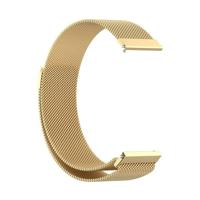 By Qubix - Compatible met Garmin Vivomove 3 / HR/Luxe/Sport/Style/Trend - Milanese bandje - Goud - Compatible Garmin bandje - Bandbreedte: 20mm