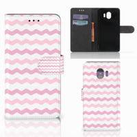 Samsung Galaxy J4 2018 Telefoon Hoesje Waves Roze