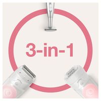 Braun Silk-épil 5 5-820 Epilator Voor Vrouwen Voor Zachte Ontharing, Wit/Roze - thumbnail