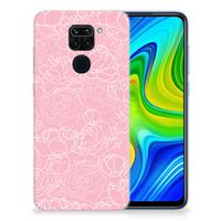 Xiaomi Redmi Note9 TPU Case White Flowers