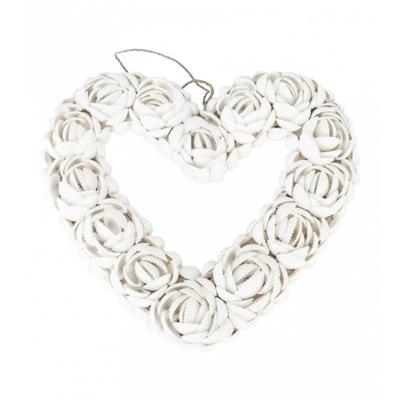 Bazar Bizar Ornament The Shell Heart white groot