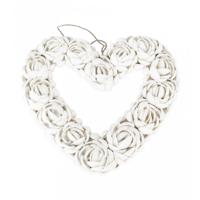 Bazar Bizar Ornament The Shell Heart white groot
