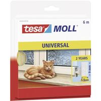 tesamoll Universal Foam - Afdichtingstape voor het Isoleren van Kieren in Huis, Zelfklevend - Wit - 6 m x 9 mm x 5,5 mm