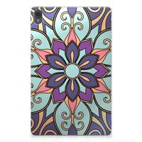 Lenovo Tab P11 | P11 Plus Siliconen Hoesje Purple Flower - thumbnail