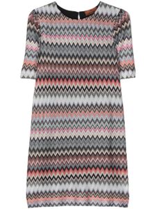 Missoni robe courte à motif zig-zag - Rouge