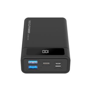 RealPower PB-20k Powerbank 20000 mAh Power Delivery Lithium Zwart Statusweergave