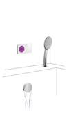 Tres Shower Technology elektronische inbouwthermostaat met overloop inclusief vulmogelijkheid