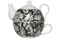 Cosy & Trendy Tea For One Theepot Black Leaves