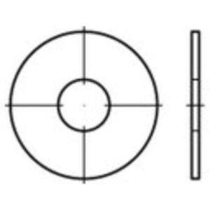 Spatbordschijven 6.4 mm 25 mm RVS A2 100 stuk(s) TOOLCRAFT 1069839