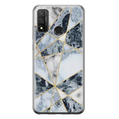 Huawei P Smart 2020 siliconen hoesje - Marmer blauw Huawei P Smart 2020 siliconen hoesje - Marmer blauw