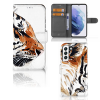 Hoesje Samsung Galaxy S22 Watercolor Tiger