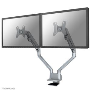 Neomounts FPMA-D750DSILVER Monitor-tafelbeugel 2-voudig 25,4 cm (10) - 81,3 cm (32) Grijs Zwenkbaar, Roteerbaar, Kantelbaar