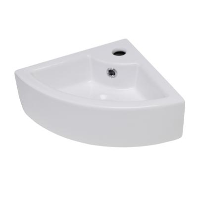 Mueller Syn hoekfontein 445x325x130cm wit