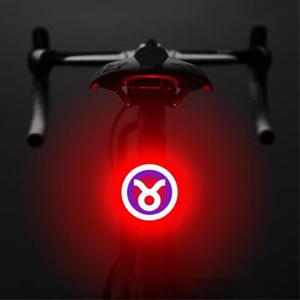 3664 Creatief fietsachterlicht IPX2 Waterdicht Klein fiets LED Licht Ondersteuning USB Opladen voor Buiten Fietsen - Stier