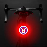 3664 Creatief fietsachterlicht IPX2 Waterdicht Klein fiets LED Licht Ondersteuning USB Opladen voor Buiten Fietsen - Stier