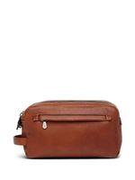 Brunello Cucinelli trousse de toilette en cuir - Marron