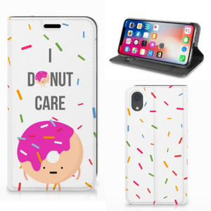 Apple iPhone Xr Flip Style Cover Donut Roze