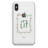 It's Lit: iPhone XS Transparant Hoesje