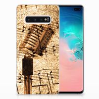 Samsung Galaxy S10 Plus Siliconen Hoesje met foto Bladmuziek