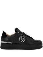 Philipp Plein baskets à logo Hexagon - Noir - thumbnail