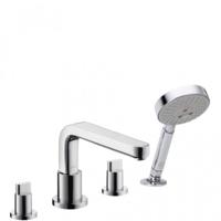 Hansgrohe metris s afbouwdeel v. 4-gats inbouwbadrandkraan m lange uitloop, chroom
