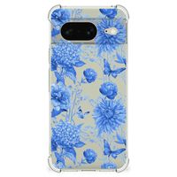 Case voor Google Pixel 8 Flowers Blue