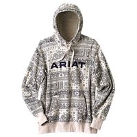 Ariat Dames Hoodie R.E.A.L™ Paisley Hoodie, zwart-wit, Maat: S