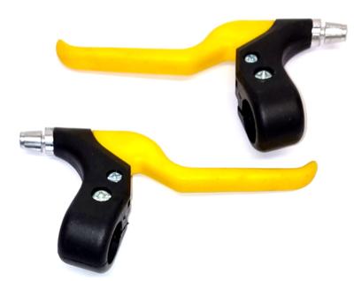 Sunrun set remgeep 4-vingers zwart- geel kunststof