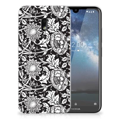 Nokia 2.2 TPU Case Black Flowers