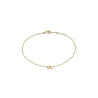 Isabel Bernard 14 karaat gouden armband letter P - IB1001202-P