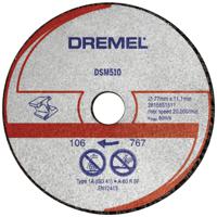 Dremel DSM510 2615S510JB Doorslijpschijf recht 77 mm 3 stuk(s) Aluminium, Koper, Gietijzer, Plexiglas, Vinyl, Kunststof, Vezel - thumbnail