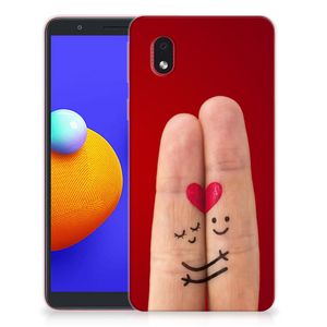 Samsung Galaxy A01 Core Silicone Back Cover Liefde - Origineel Romantisch Cadeau