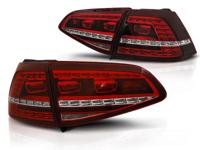 Tuning-Tec Achterlichten voor VW GOLF 7 13-17 ROOD HELDER LED GTI LOOK SEQ