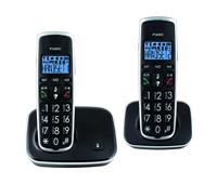 Fysic Fx-6020 Big Button Dect Twinset,Zwart