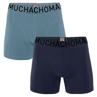 Muchachomalo 2 stuks Cotton Stretch Solid Boxer