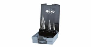 RUKO 101026RO Getrapteboorset 3-delig 4 - 12 mm, 4 - 20 mm, 4 - 30 mm HSS 3 vlakken schacht 1 set(s)