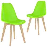 Vidaxl Eetkamerstoelen 2 St Kunststof Groen